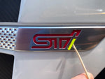Fender Emblem Inserts for "STI" - 2015-2021 STI - StickerFab