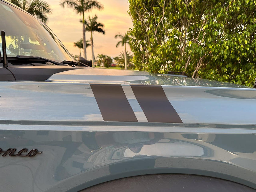 2021+ Ford Bronco Fender Racing Stripes - 8 Colors - StickerFab ...