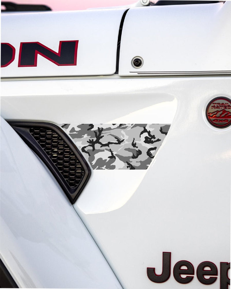 American Flag Fender Vent Decal Set - 2018+ Wrangler JL / Gladiator JT