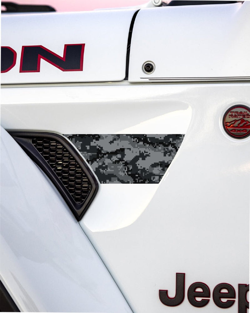 American Flag Fender Vent Decal Set - 2018+ Wrangler JL / Gladiator JT