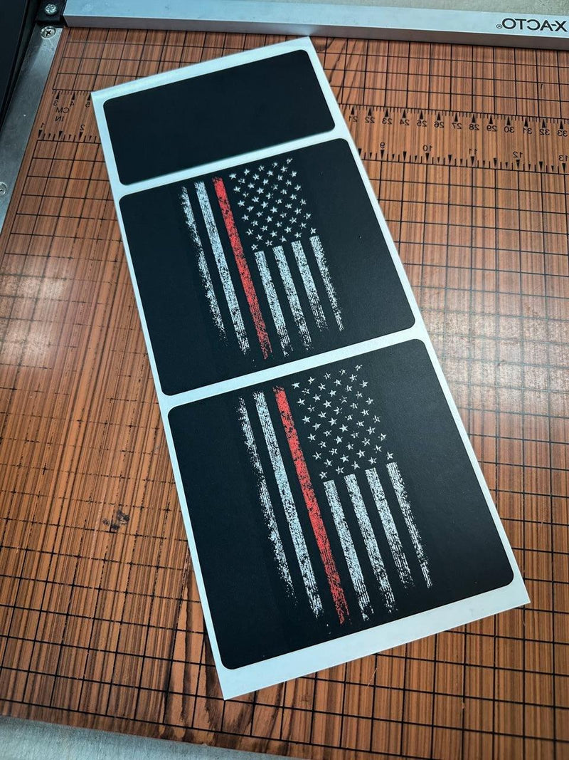 Flag Sun Visor Warning Overlays - 2021+ Bronco / 2024+ Ranger Raptor ...