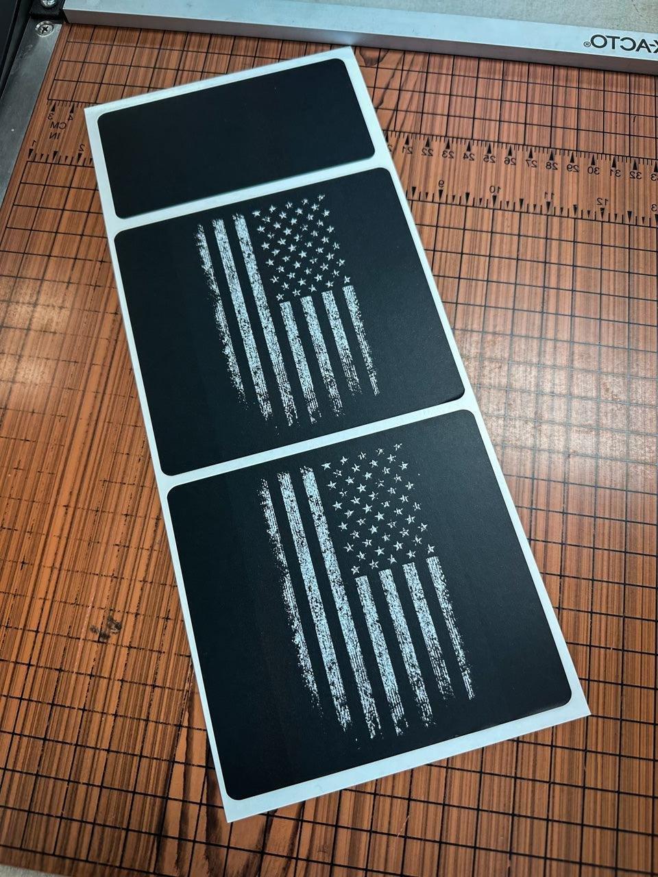 Flag Sun Visor Warning Overlays - 2021+ Bronco / 2024+ Ranger Raptor ...