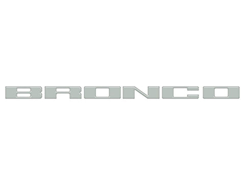 Ford Bronco Tufskinz Cactus Gray Grille Lettering - 2021+ Bronco - StickerFab