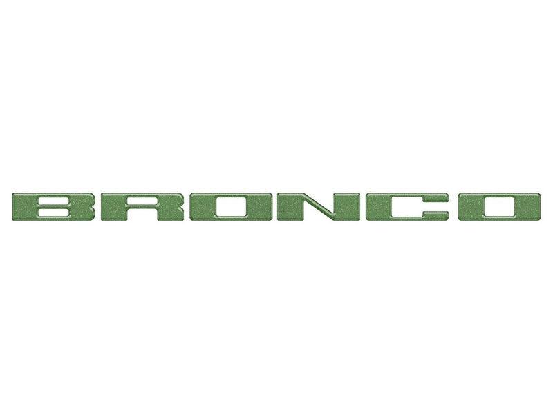 Ford Bronco Tufskinz Eruption Green Grille Lettering - 2021+ Bronco ...