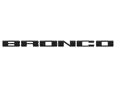 Ford Bronco Tufskinz Matte Black Grille Lettering - 2021+ Bronco - StickerFab