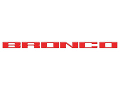 Ford Bronco Tufskinz Race Red Grille Lettering - 2021+ Bronco - StickerFab