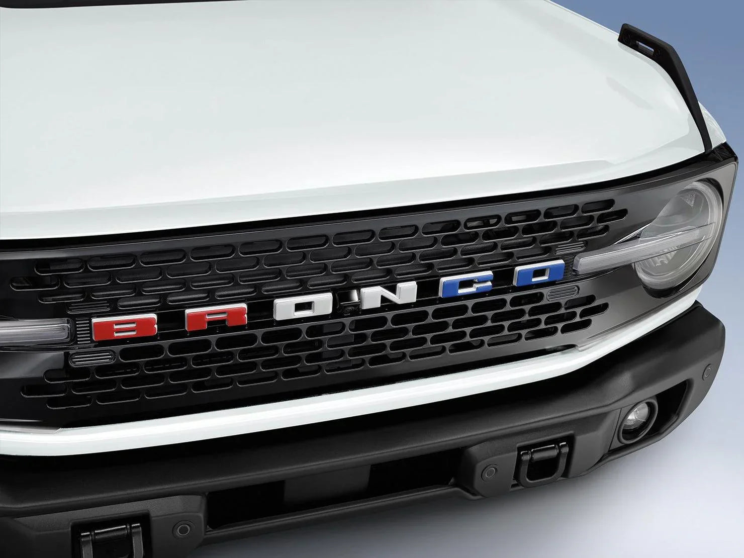 Ford Bronco Tufskinz Red White and Blue Grille Lettering - 2021+ Bronc ...