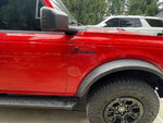 Ford Licensed Bronco Cursive Script Metal Emblem Kit (Modified) - 2021+ Bronco - StickerFab