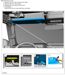 Ford OEM Sun Visor with Homelink - 2021+ Bronco* - StickerFab