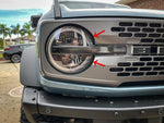 Headlight Bucket Inlays - 2021+ Bronco Badlands / WildTrak / First Edition - StickerFab