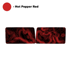 Topo Hardtop Side Window Overlays - 2021+ Bronco 4 Door - StickerFab