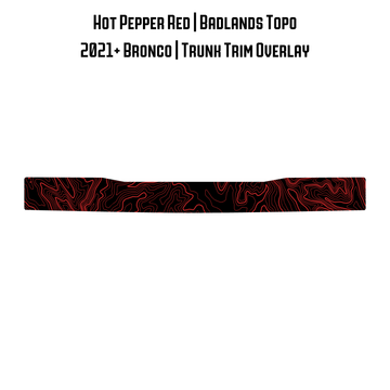 Topo Trunk Trim Overlay / Protector - 2021+ Bronco