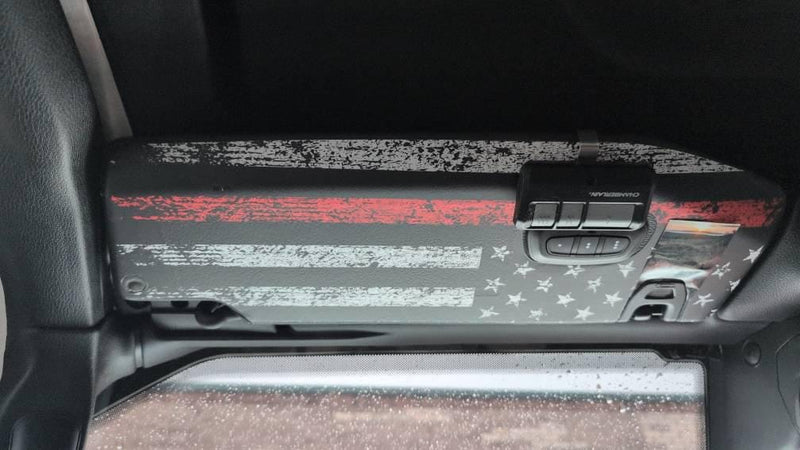 Freedom Series Sun Visor Overlays (Printed Series) - 2018+ Jeep Wrangler JL / Jeep Gladiator JT