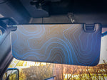 Topo Interior Sun Visor Overlays (Printed Series) - 2021+ Bronco (NO Homelink)