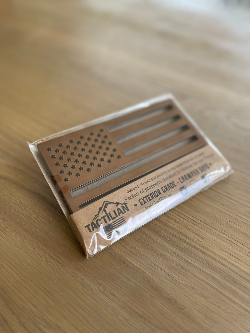 USA 3M Adhesive-Backed American Flag - Small (Two-Pack, Plastic) - Universal