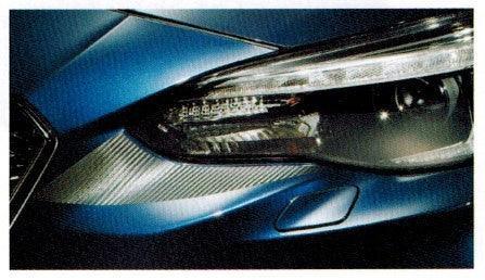 JDM Style 3D Carbon Fiber Headlight Accents - 2018+ Crosstrek / 2017+ Impreza - StickerFab