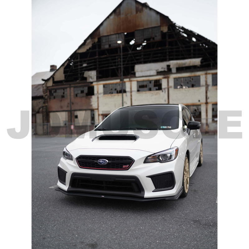 JDMuscle Forged Carbon Fiber Hood Scoop Trim Cover - 2015+WRX/STI