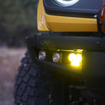 KC HiLiTES FLEX ERA 3 Dual Mode SAE Fog Light Pocket Kit - 2021+ Bronco w/ Modular HD Bumper - StickerFab