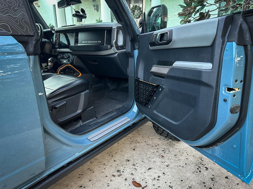 Laser Series Door Sills (Marine EVA Foam) - 2021+ Bronco 2 Door and 4 Door - StickerFab