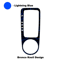 Topo Automatic Shifter Overlay (Printed Series) - 2021+ Bronco Automatic - StickerFab