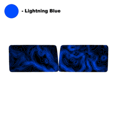 Topo Hardtop Side Window Overlays - 2021+ Bronco 4 Door - StickerFab