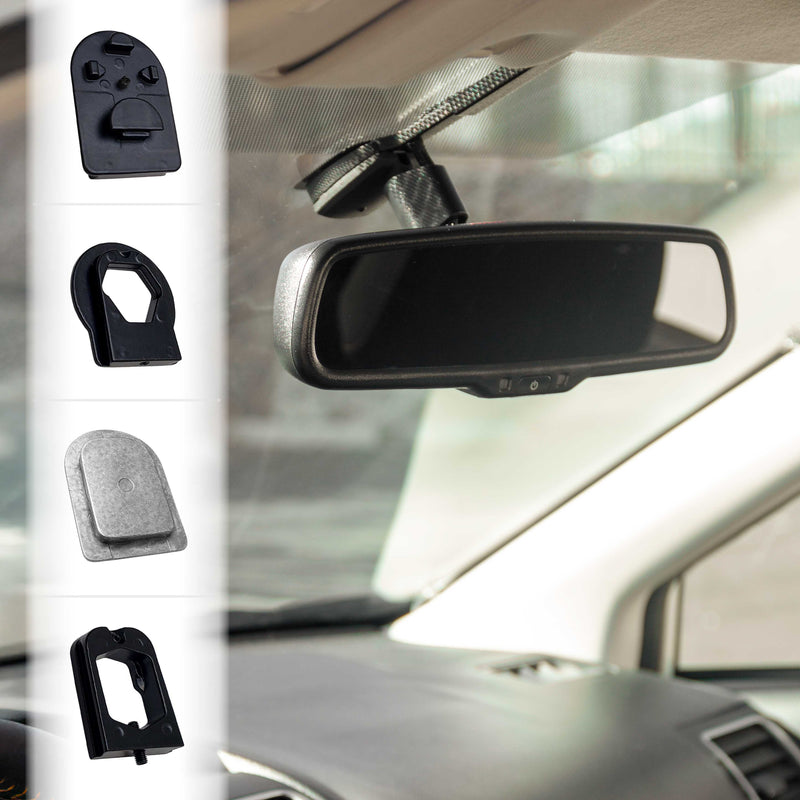 Rear View Mirror Three Metal Bracket Adapters for Volkswa ...