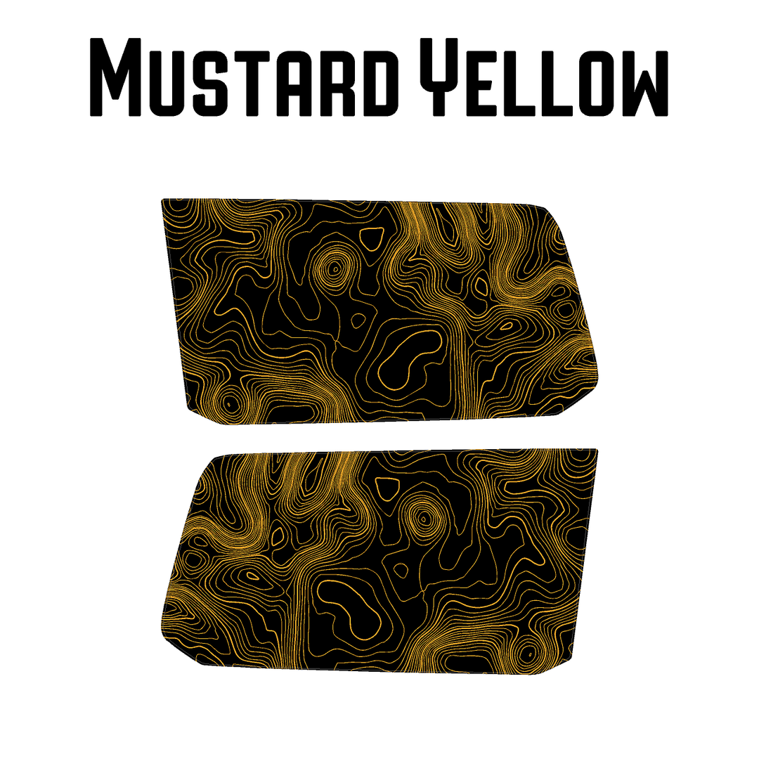 Topographic Rear Window Map Overlays V3 (Perforated) - 2024+ Land Cruiser / GX 550
