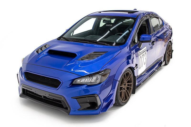 OLM Hikari Headlight Smoked / Black Out Overlays - 2015-2020 WRX / STI ...