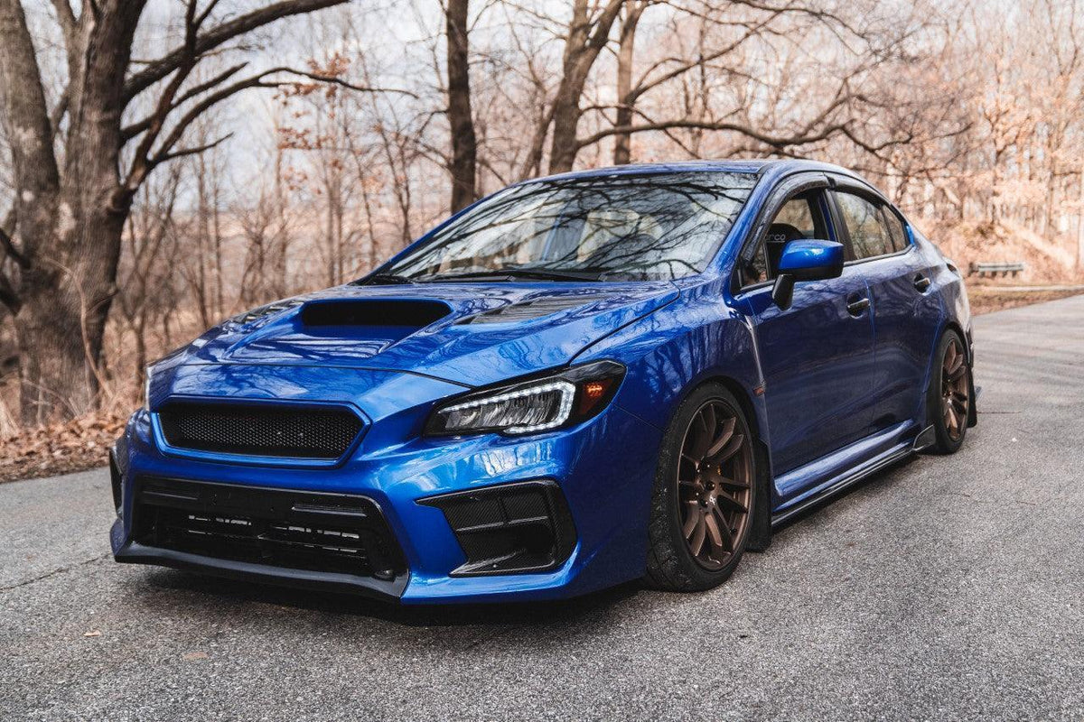 OLM Hikari Headlight Smoked / Black Out Overlays - 2015-2020 WRX / STI ...