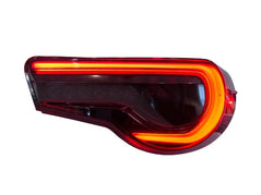 OLM OE Plus Linear Style Sequential Tail Light Overlays (Dark, Light, Red, or Yellow) - 2017-2021 Toyota 86 / Subaru BRZ - StickerFab
