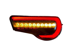 OLM OE Plus Linear Style Sequential Tail Light Overlays (Dark, Light, Red, or Yellow) - 2017-2021 Toyota 86 / Subaru BRZ - StickerFab