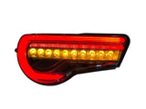 OLM OE Plus Linear Style Sequential Tail Light Overlays (Dark, Light, Red, or Yellow) - 2017-2021 Toyota 86 / Subaru BRZ - StickerFab
