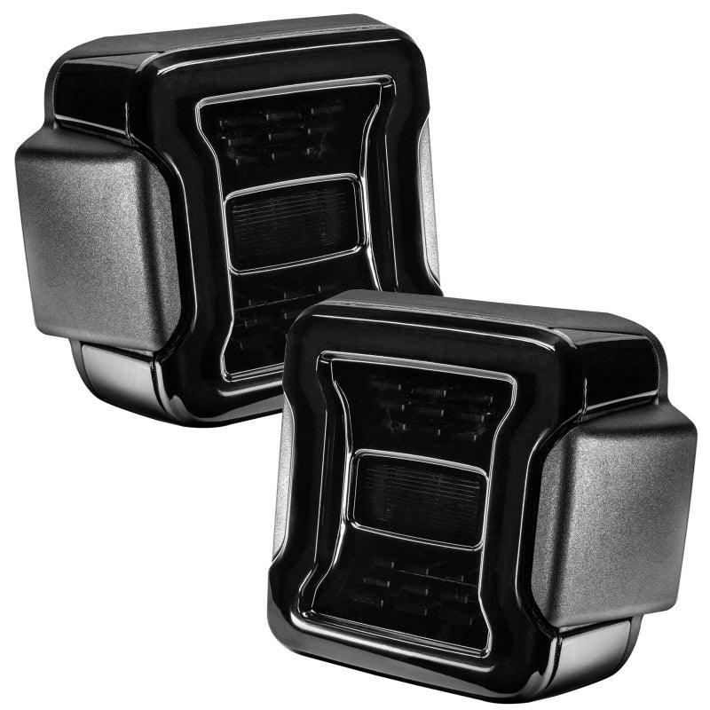 Tail Light Lamp Cover Trim For 2018-2023 Jeep Wrangler JL – Black ABS – Set Of 2