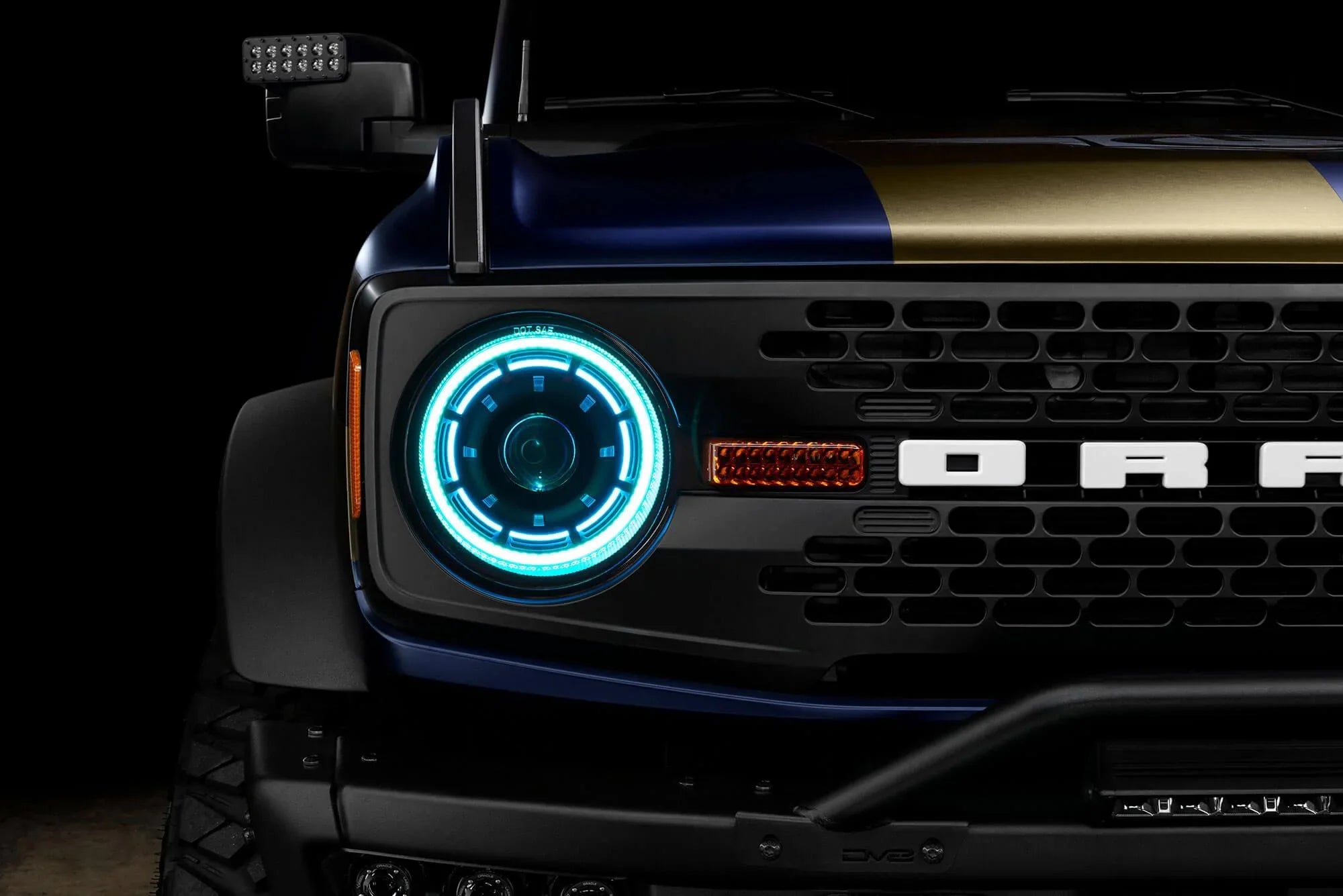 2021+ Bronco Oracle Oculus RGB Bi-LED Projector Headlights | StickerFab