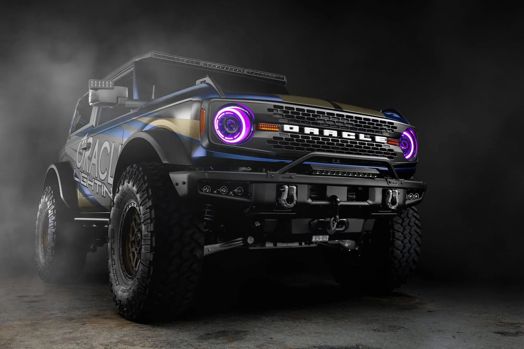 2021+ Bronco Oracle Oculus RGB Bi-LED Projector Headlights | StickerFab
