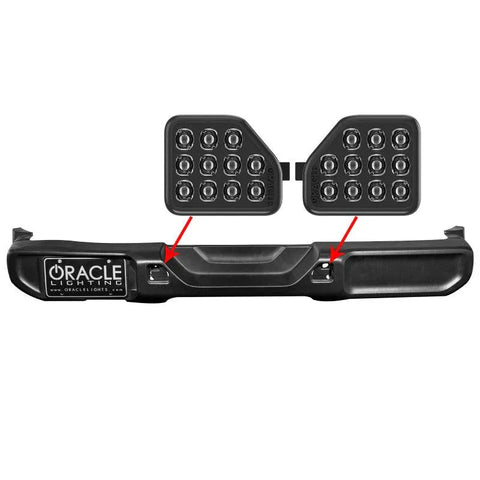 6000 Reverse Light 2018+ Wrangler JL Oracle Rear Bumper LED Reverse Lights 6000K – StickerFab