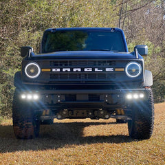 Oracle Triple LED Fog Light Kit for HD OEM Modular Steel Bumper - 2021+ Bronco - StickerFab