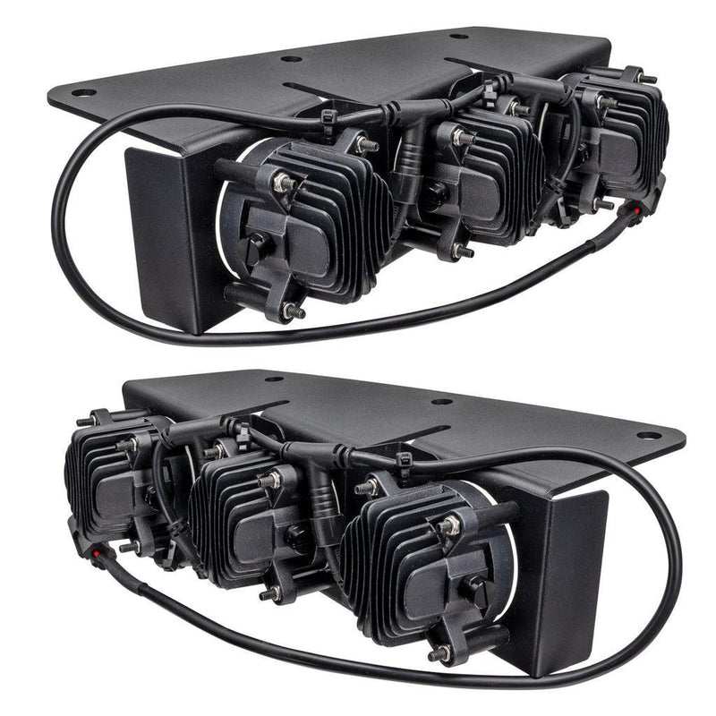 Oracle Triple LED Fog Light Kit for HD OEM Modular Steel Bumper - 2021+ Bronco - StickerFab