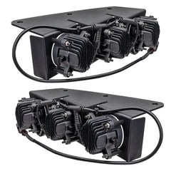 Oracle Triple LED Fog Light Kit for HD OEM Modular Steel Bumper - 2021+ Bronco - StickerFab