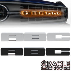 Oracle Universal Illuminated LED Letter Badges (Amber LED) - Universal - StickerFab