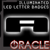 Oracle Universal Illuminated LED Letter Badges (White LED) - Universal - StickerFab