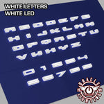 Oracle Universal Illuminated LED Letter Badges (White LED) - Universal - StickerFab