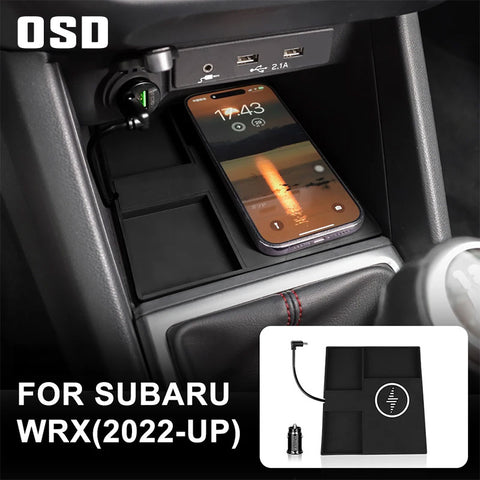 OSD 15W Center Console Wireless Phone Charger fits 2022+ WRX Manual