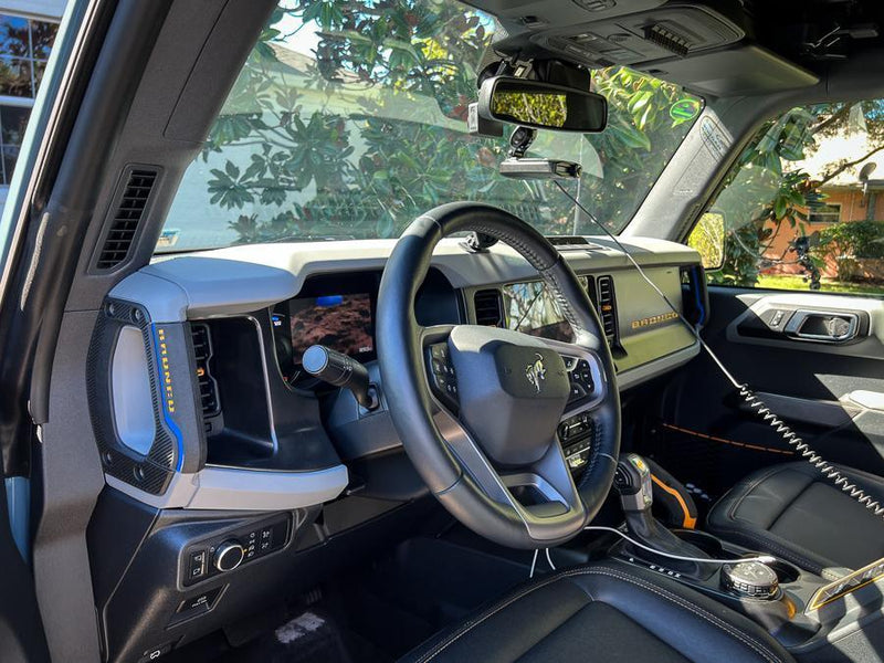 Outer Grab Handle Stripe Overlays (Full Coverage) - 2021+ Bronco - StickerFab