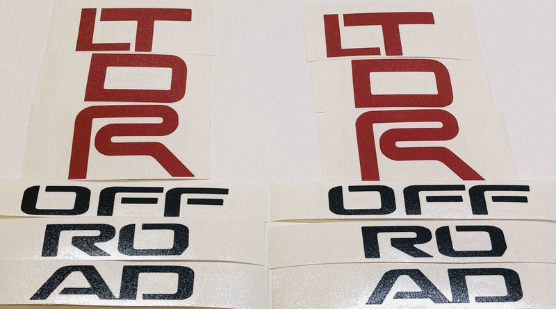 Offside Sticker TVD TRD Off Road Side Pillar Vinyl Decal Letters - 2025+ 4Runner ...