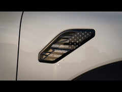 American Flag Fender Vent Overlays - 2024+ Ranger Raptor