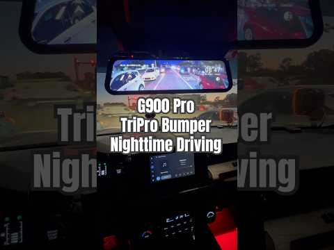 WOLFBOX G900 Tripro Bumper Version 3 Channel 4K Mirror Dash Cam, STARVIS 2 IMX678 Night Vision, 4K+2.5K+1080P Front and Rear Bumper Dash Cam, 5.8GHz WiFi, Voice Control, Includes 256GB Card & GPS