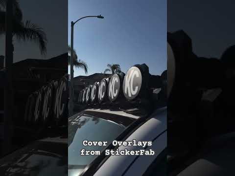 KC HiLITES Pro6 / Titan Gravity Light Cover Topo Overlays (Pair) - Universal