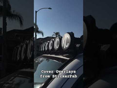 KC HiLITES Pro6 / Titan Gravity Light Cover Topo Overlays (Pair) - Universal