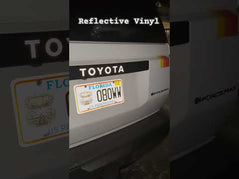 TOYOTA Emergency Reflective Rear Tailgate Emblem Overlays - 2024+ Land Cruiser